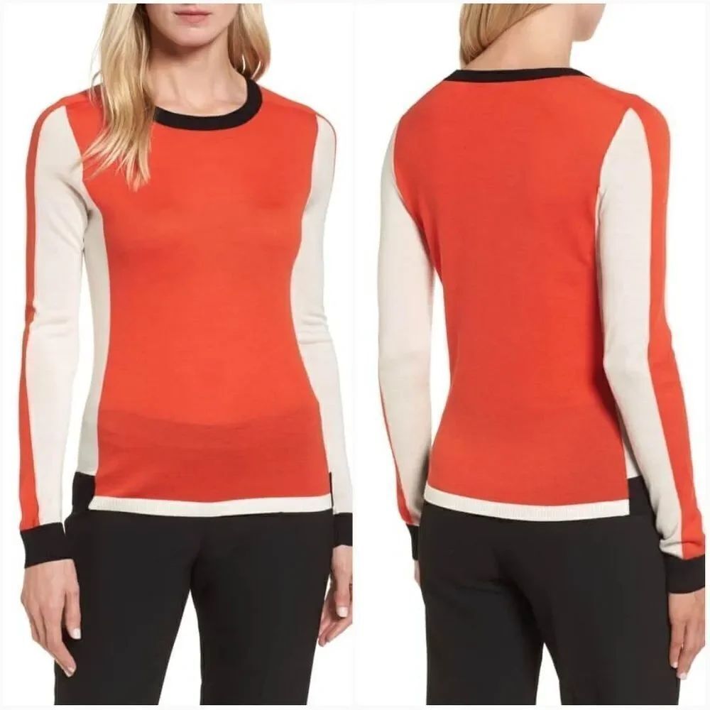 Boss Ferda Colorblock Sweater Sz L